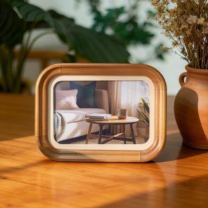 Natural Wood Photo Frame Set - Minimalist Display